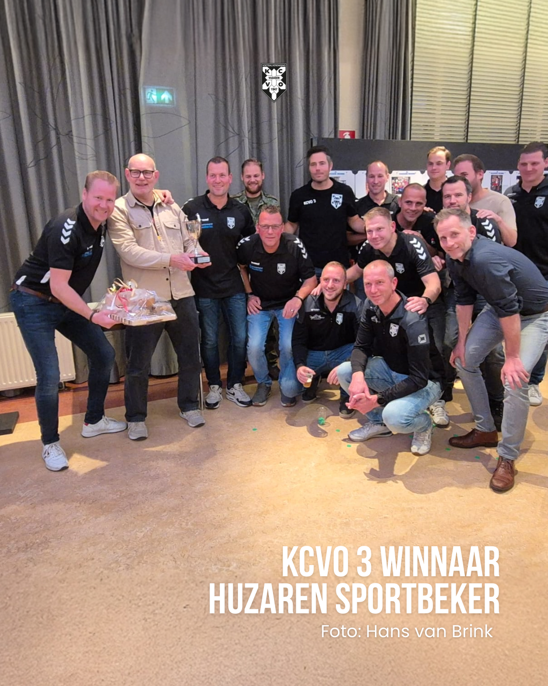 KCVO 3 Winnaar Huzaren sportbeker