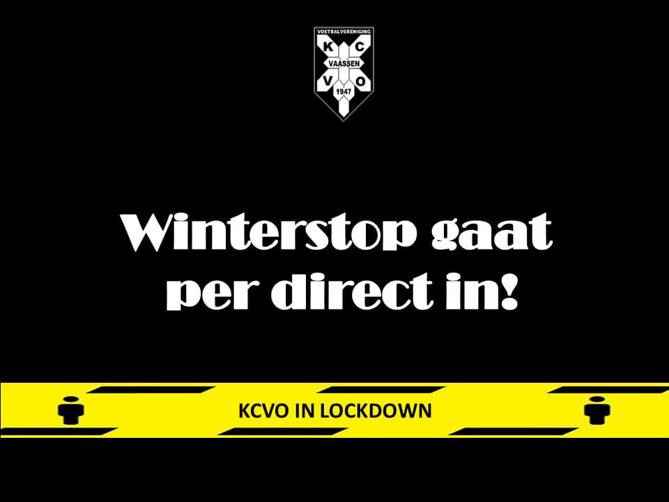 Winterstop gaat met onmiddellijke ingang in.