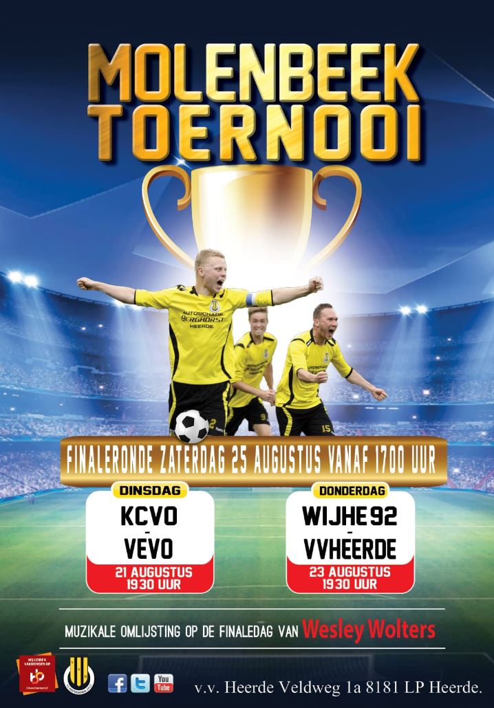 KCVO 1 wint de beker bij het Molenbeek toernooi bij Heerde