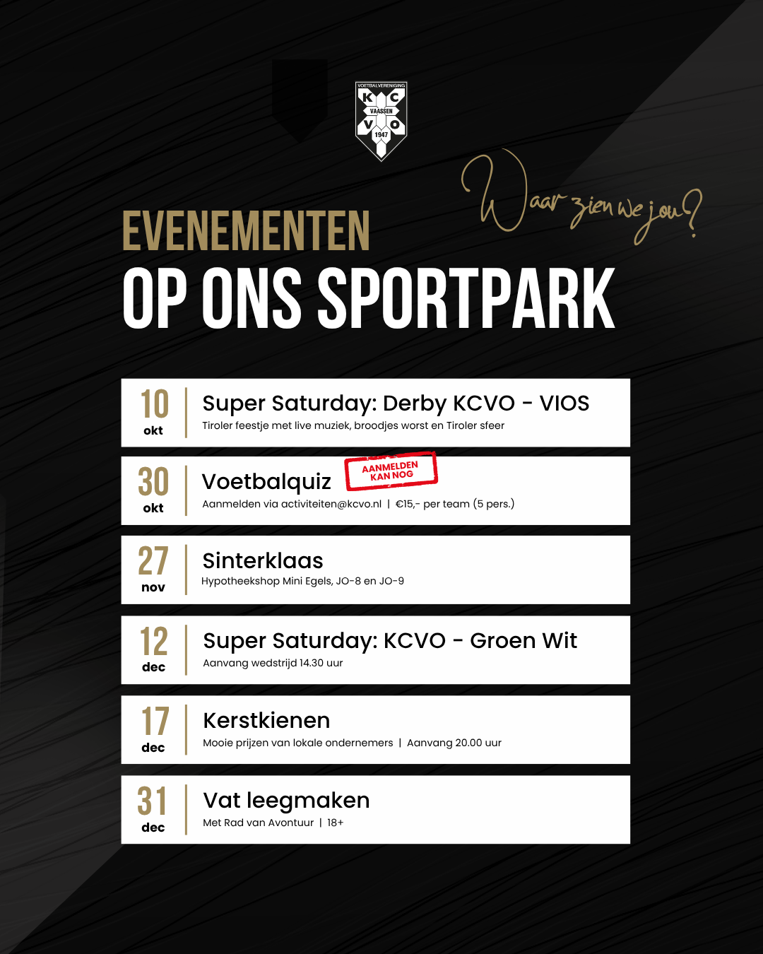 Save the date!