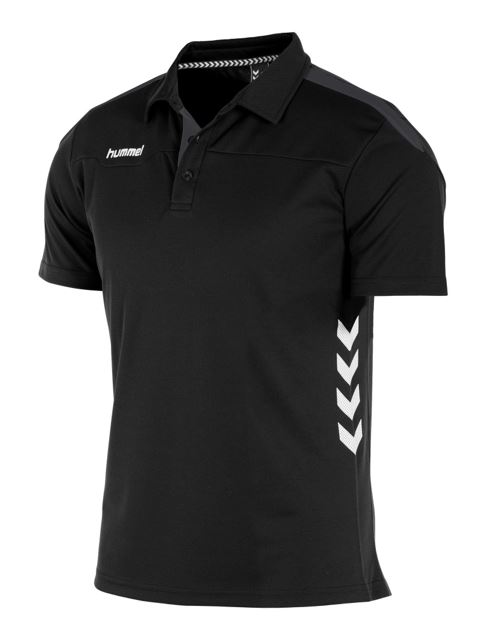 Hummel polo zwart (Inclusief KCVO logo)