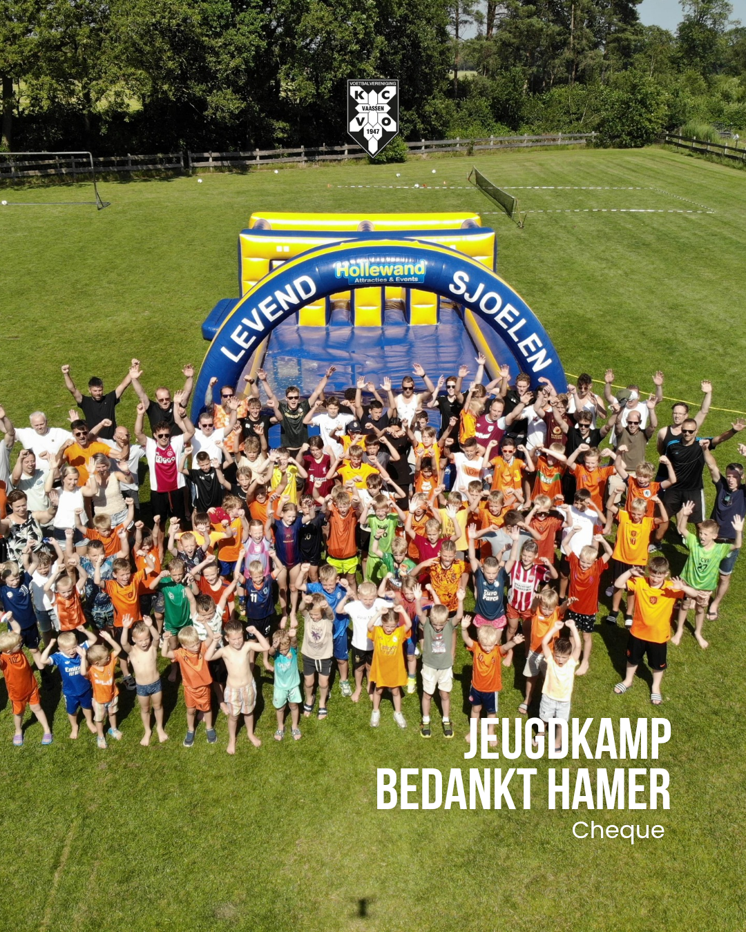 Jeugdkamp KCVO bedankt Hamer