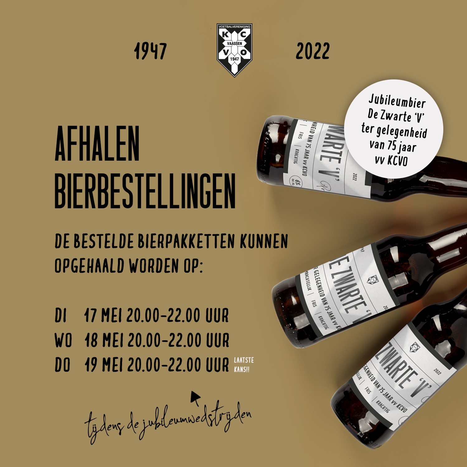 Afhalen bierbestellingen: