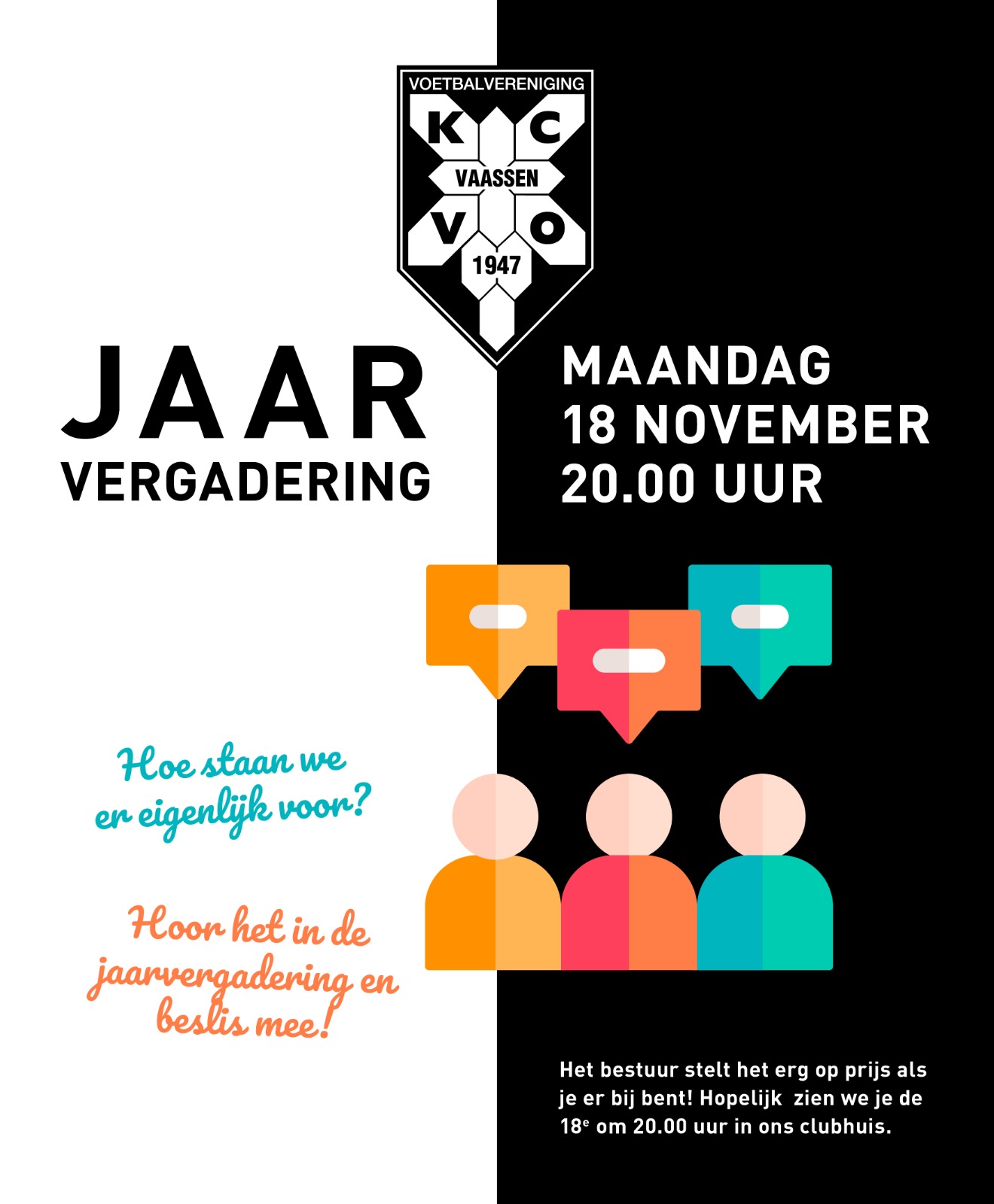 18 november: Jaarvergadering