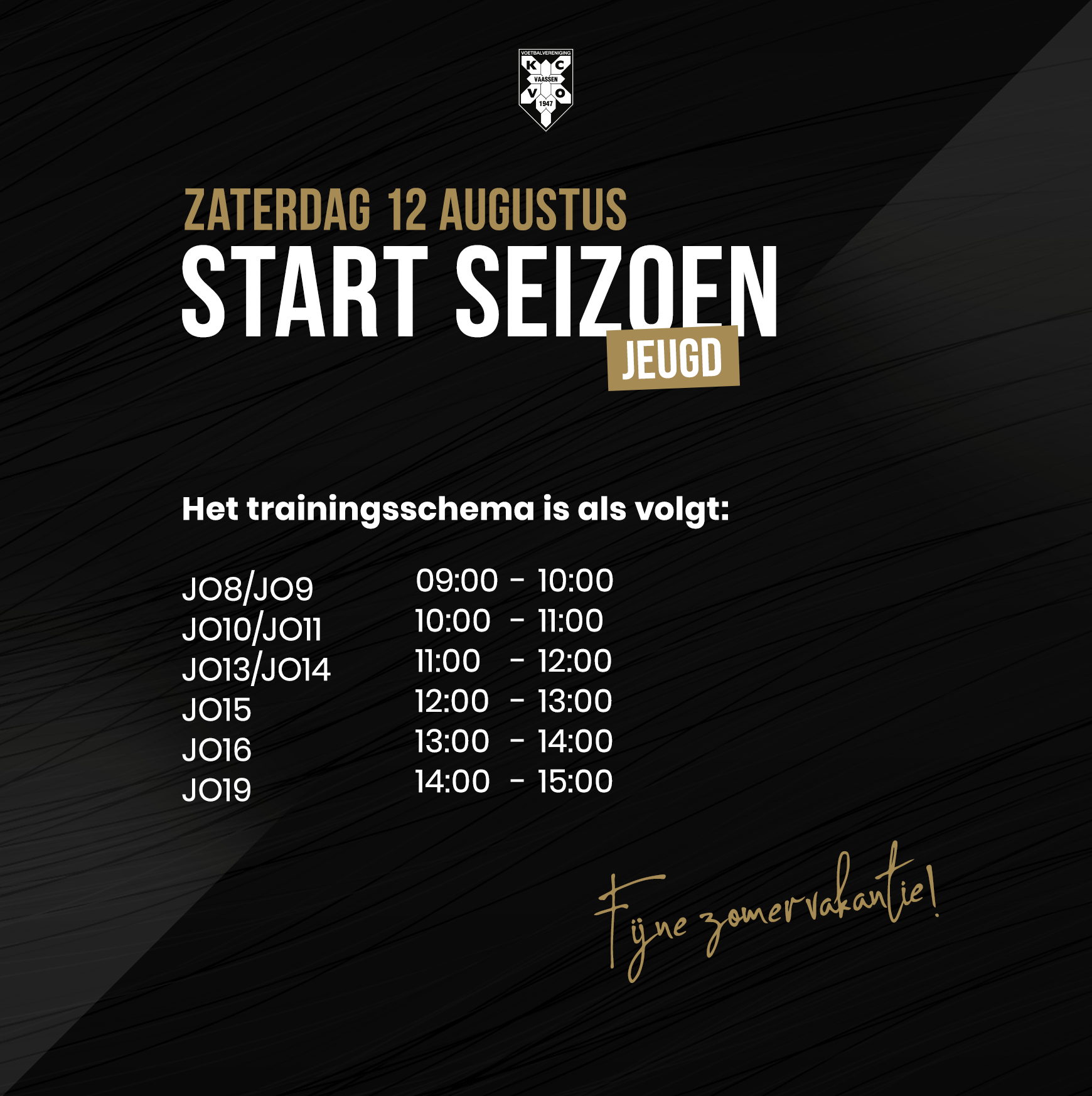 Zet 't alvast in je agenda!