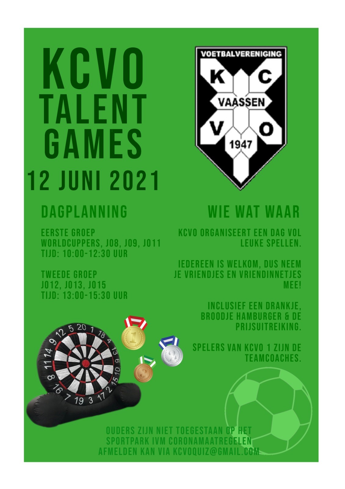 KCVO organiseert de TALENT GAMES!