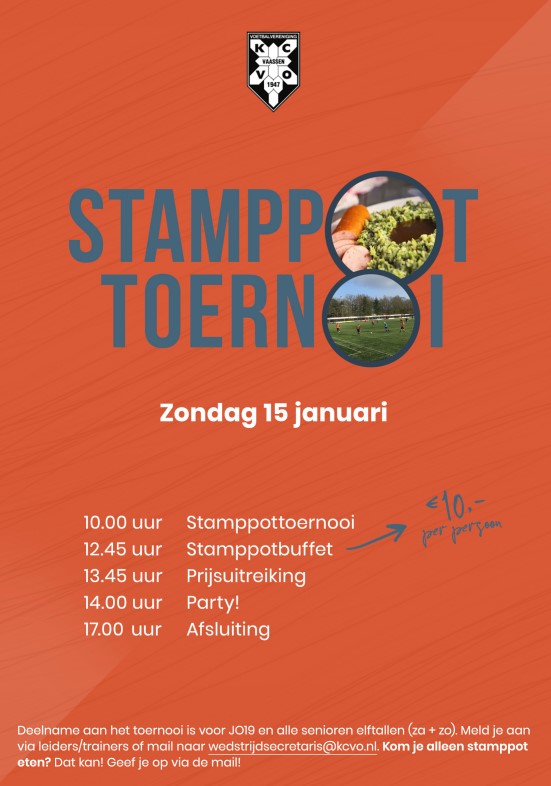 KCVO stamppottoernooi 15 januari 2023