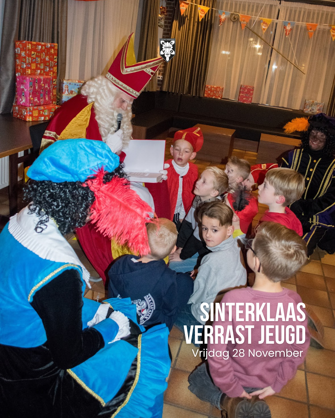 Sinterklaas verrast Jeugd