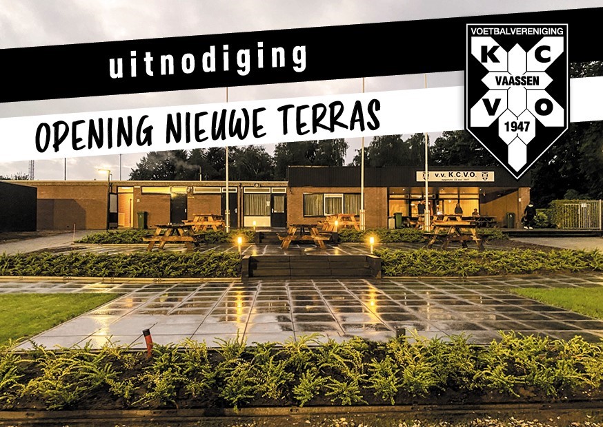 Opening nieuwe terras