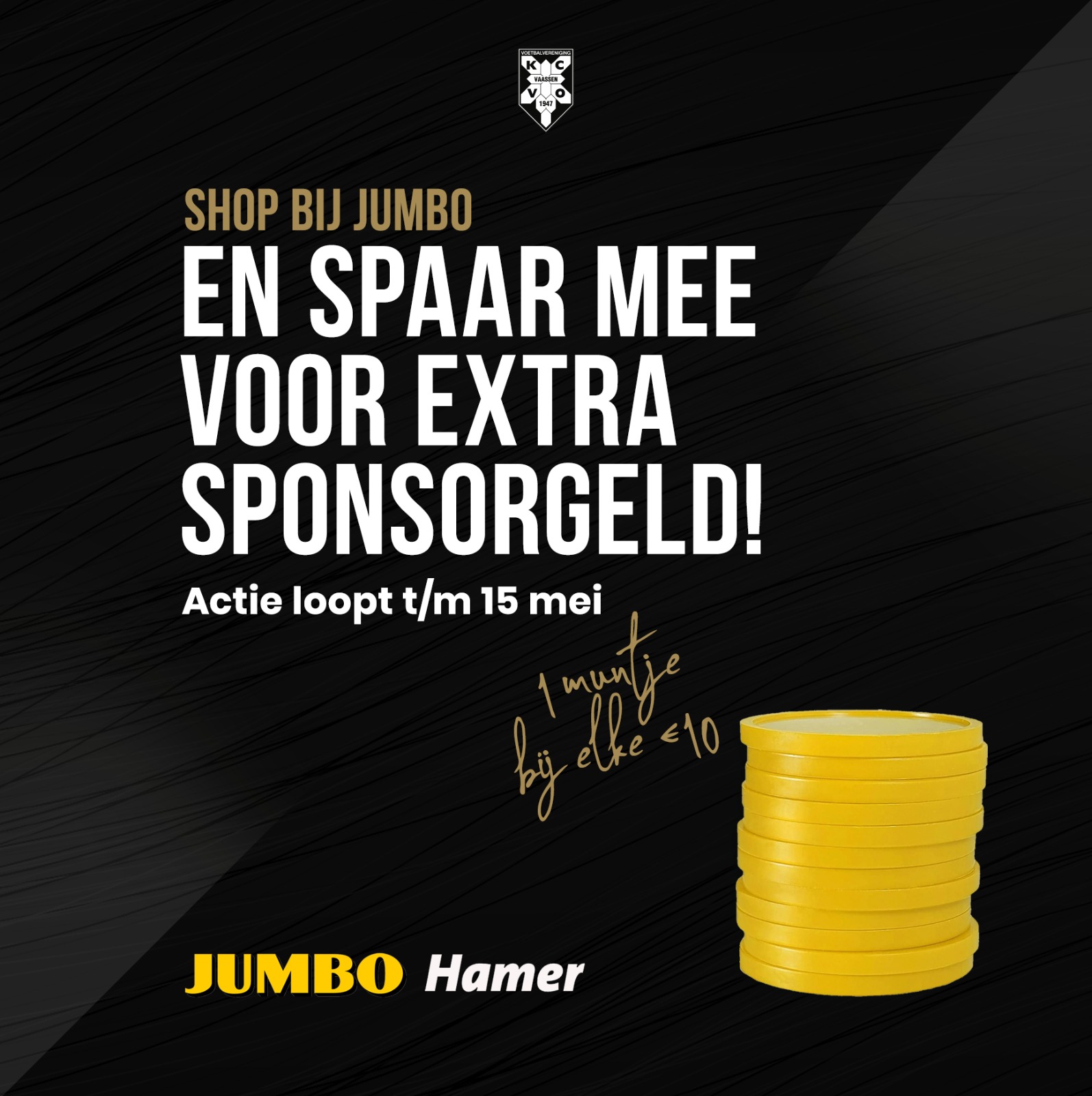 KCVO is uitstekend gestart bij de actie van Jumbo