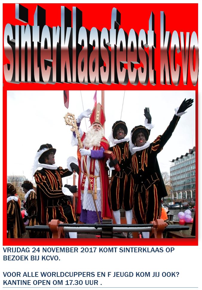 Sinterklaas bij KCVO 24 november 2017 - 17.30 uur