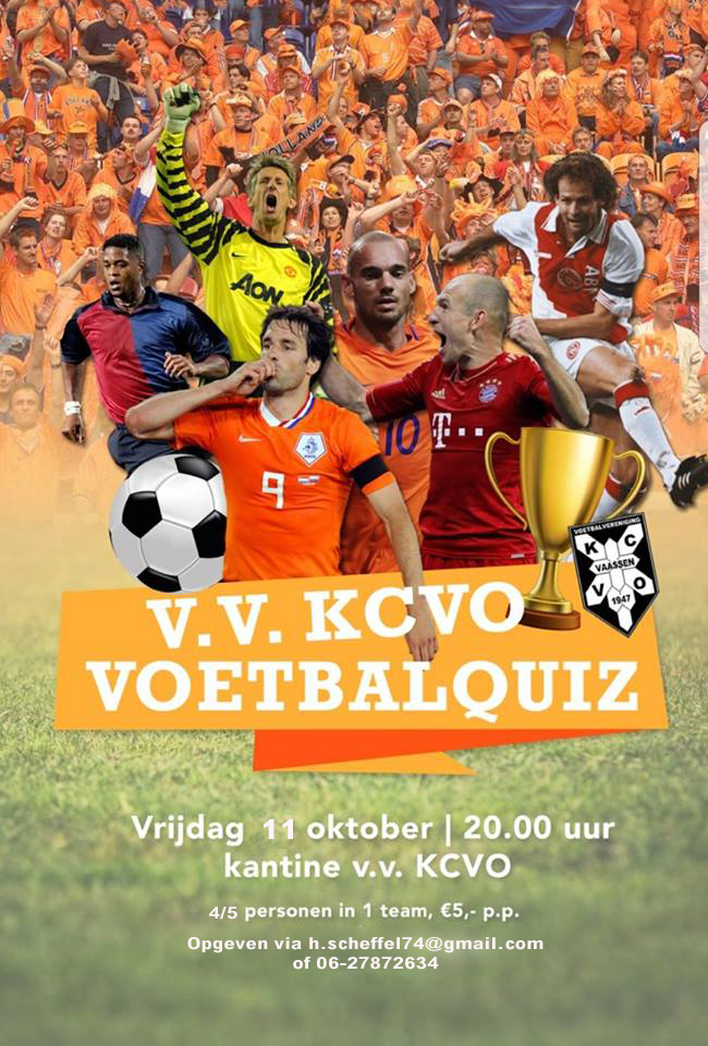 De KCVO Voetbalquiz komt er weer aan