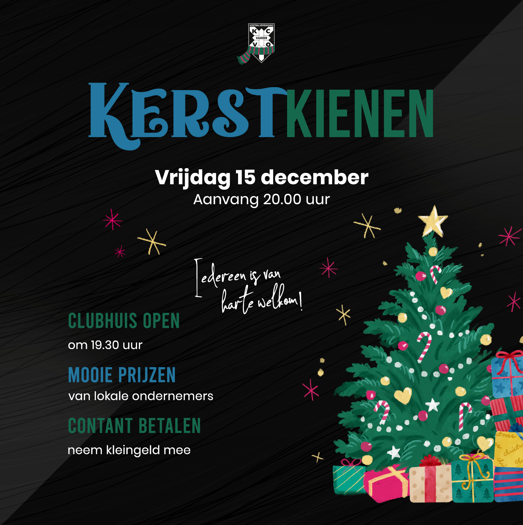 We gaan weer kerstkienen!