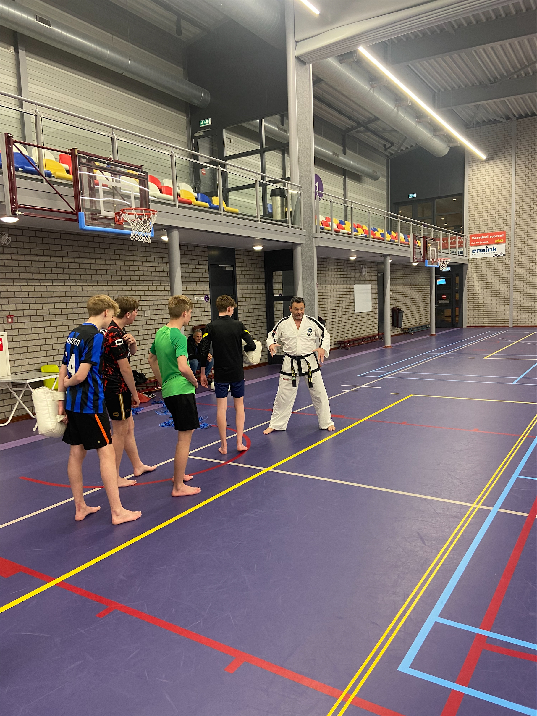 De JO16-2 heeft een Teakwondo training meegedaan!