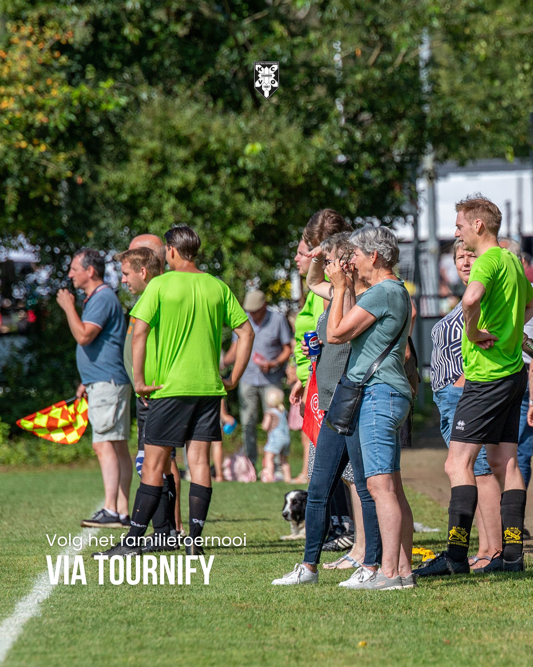 Link voor het familievoetbal (tournify)