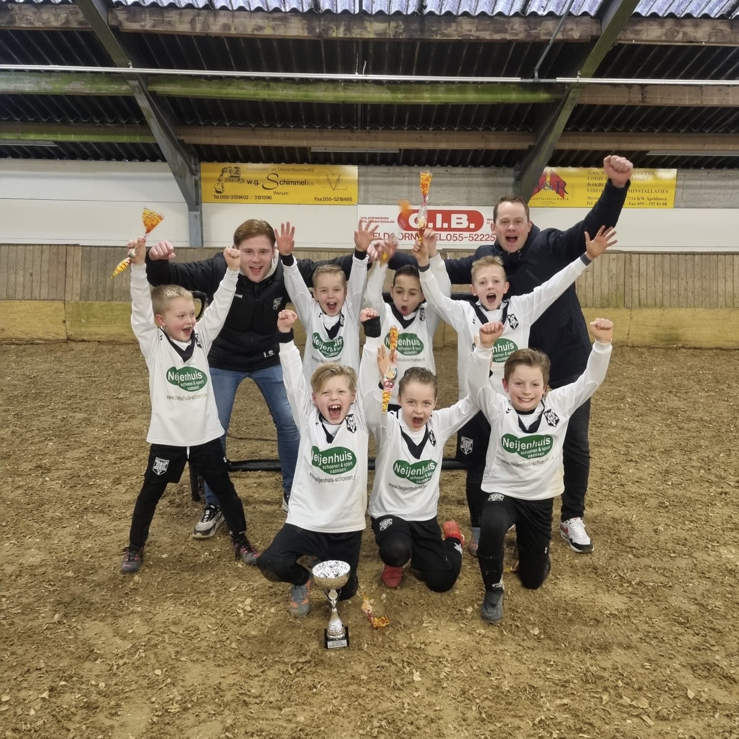 JO9-1 1e op het manege toernooi bij WWNA