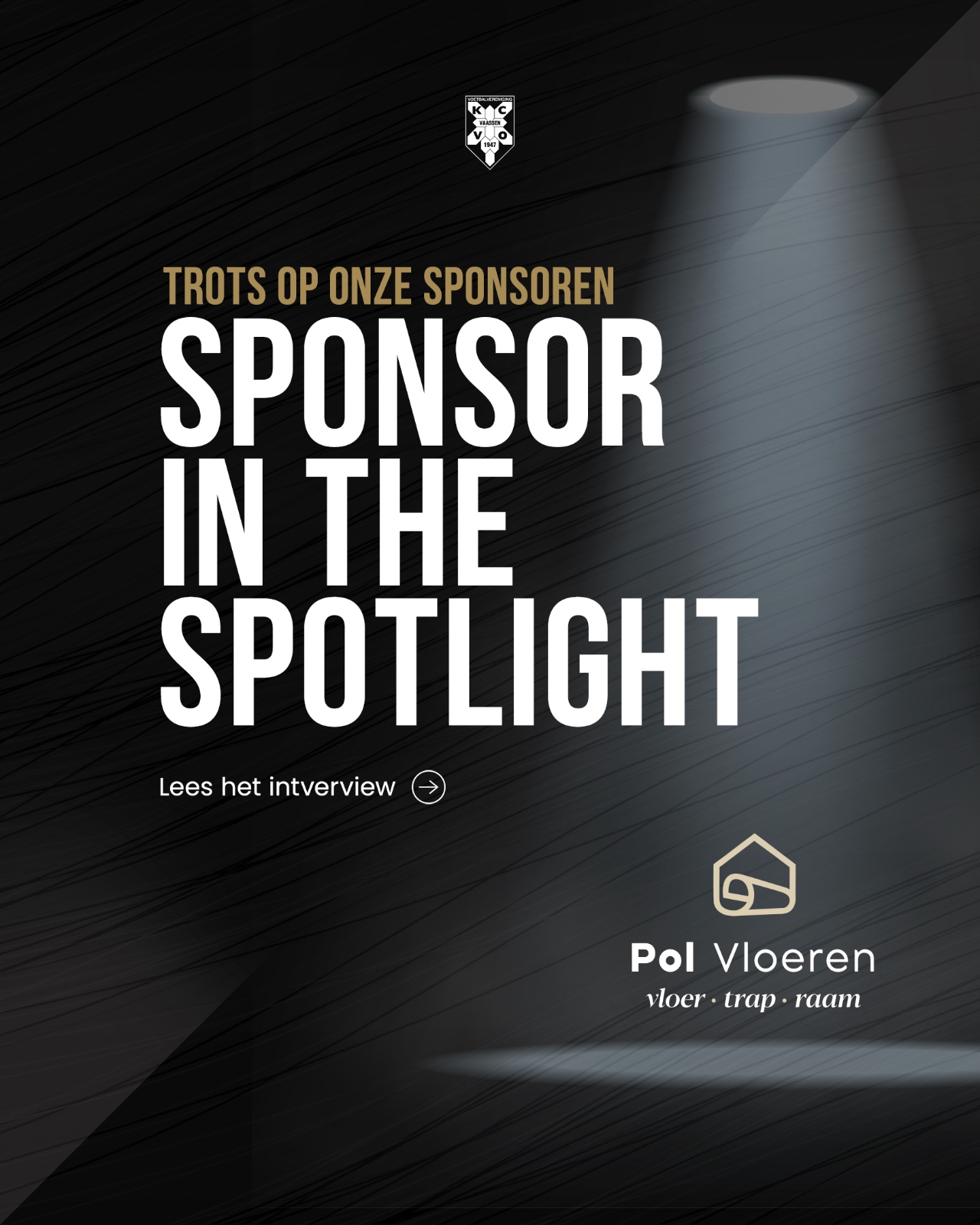 Sponsor in the spotlight: Pol Vloeren
